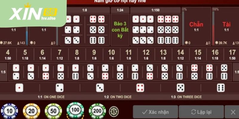 Các cửa cược tài xỉu B52 đa dạng dễ thao tác